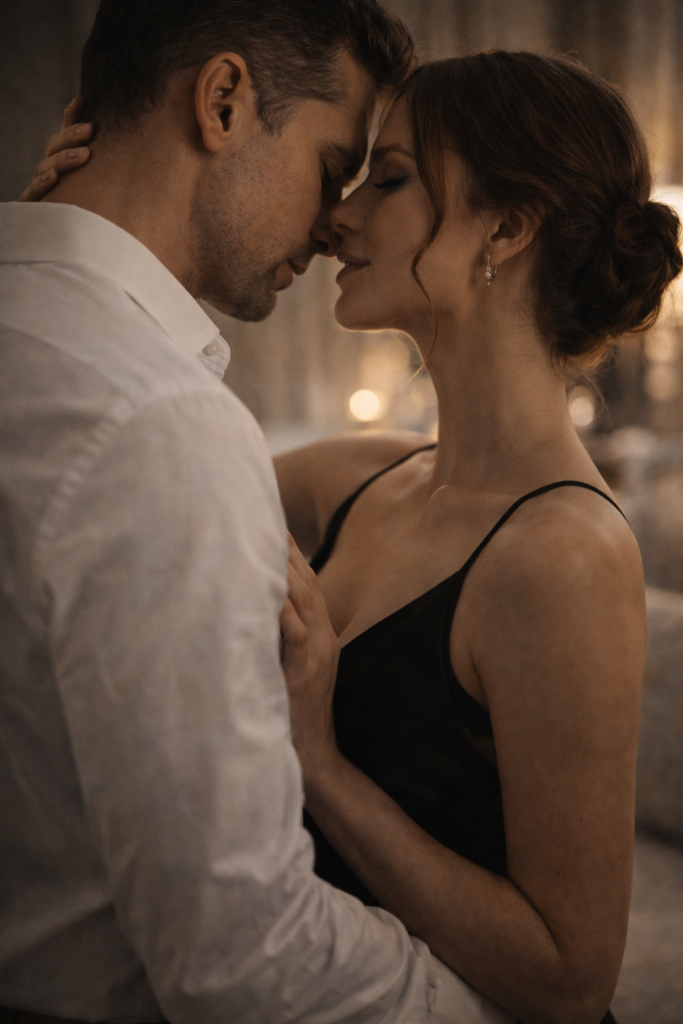 Moment intime et élégant illustrant l’élégance comme signature du service premium